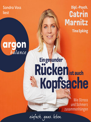 cover image of Ein gesunder Rücken ist auch Kopfsache--Wie Stress und Schmerz zusammenhängen (Ungekürzte Lesung)